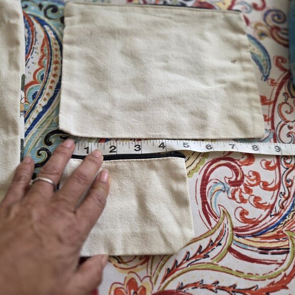 3 Pc Black Cat Canvas Tote Bag Makeup Coin Purse Set Gift Reusable - Picture 6 of 7